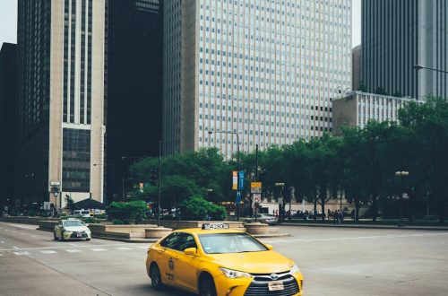 Yellow Cab on Road